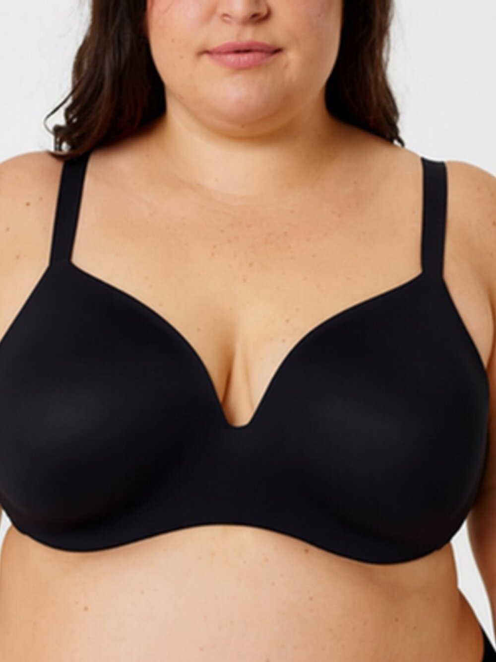 Cacique Lane Bryant Womens Bra Lightly Lined No Wire T Shirt Bra Size 40G Black